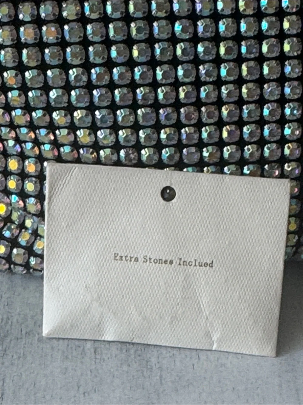 Madison West Knotted Aurora Boraelis Rhinestone Dumpling Evening Handbag
